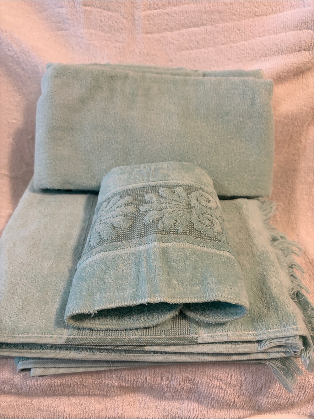 Cannon Soft Light Green Bath Towel Set - Plush Home Bath Towels